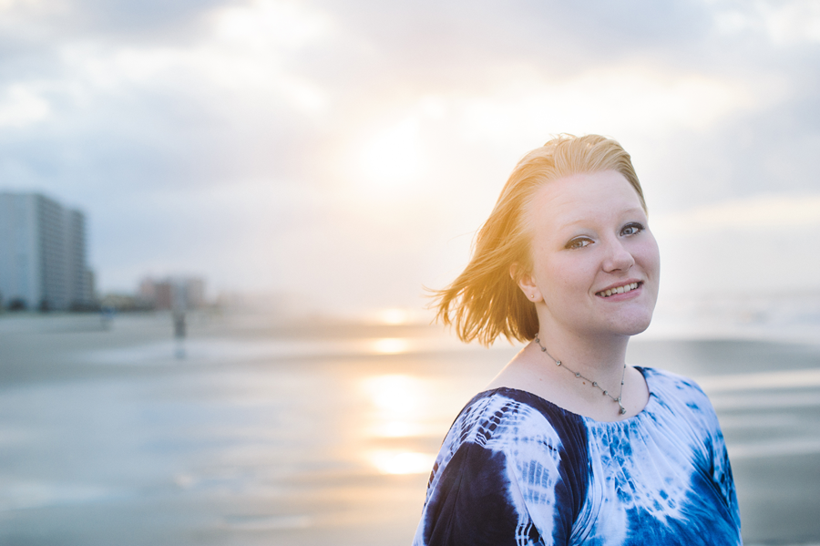 sunrise, high school senior, beach photography, maryland senior photography