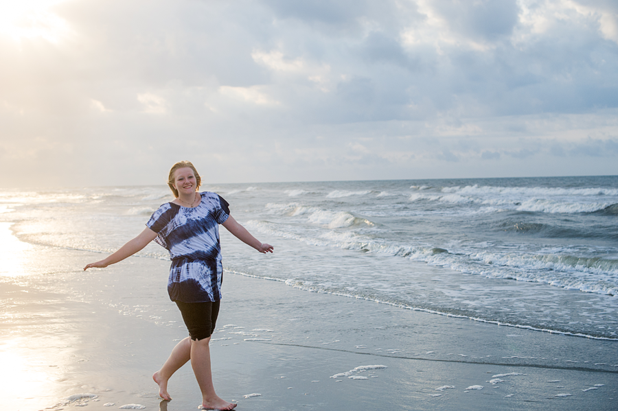 sunrise, high school senior, beach photography, maryland senior photography