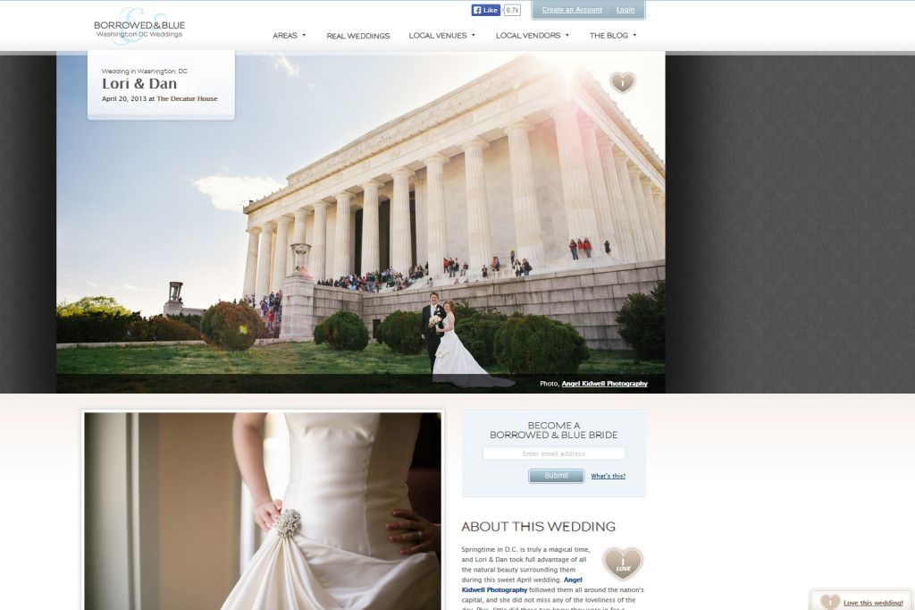 borrowed blue washington dc wedding