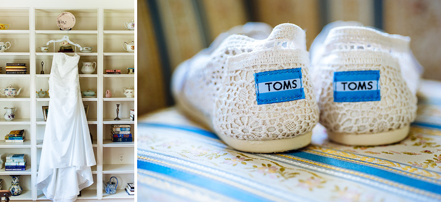 TOMS Wedding day shoes