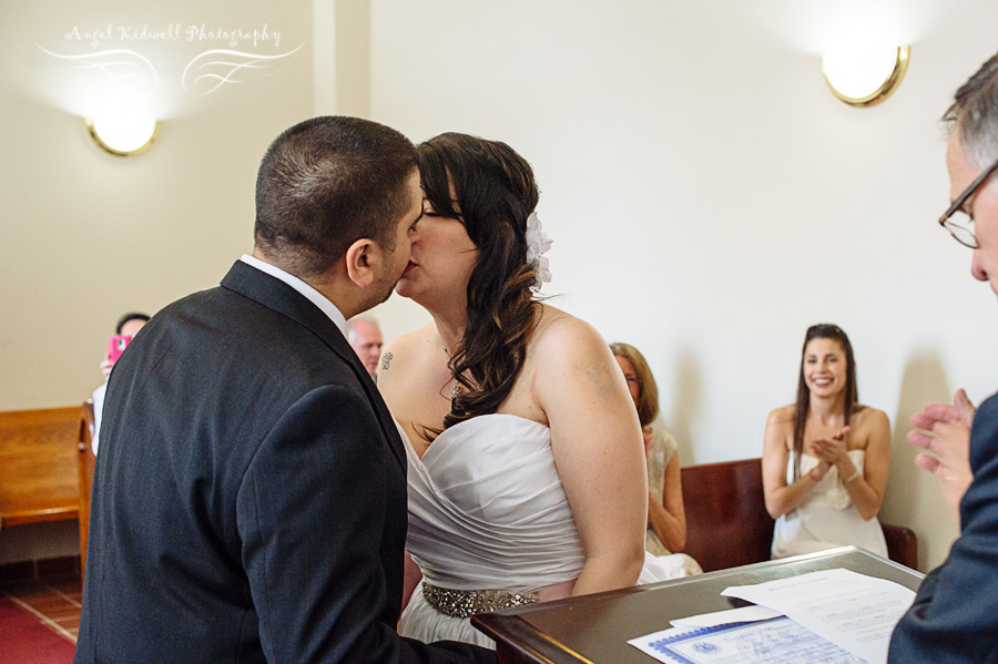 first kiss Annapolis elopement