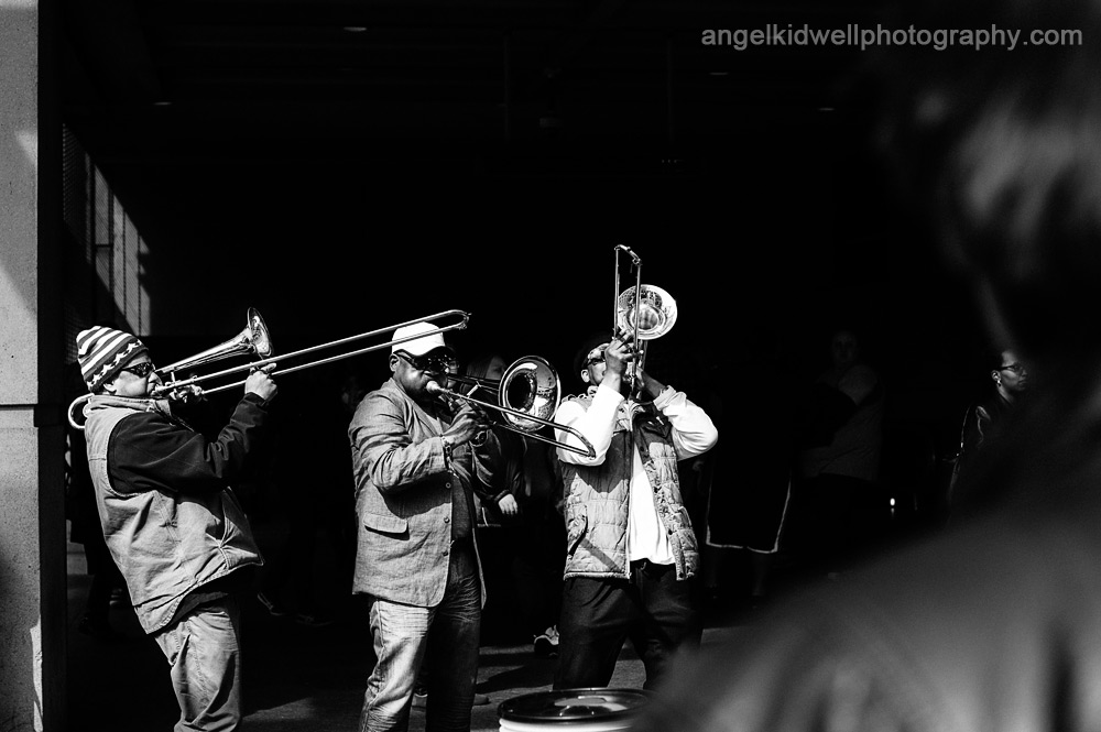 street band at gallery place metro station