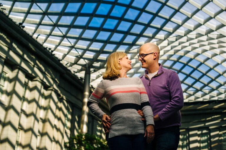 couple at national portrait gallery washington dc